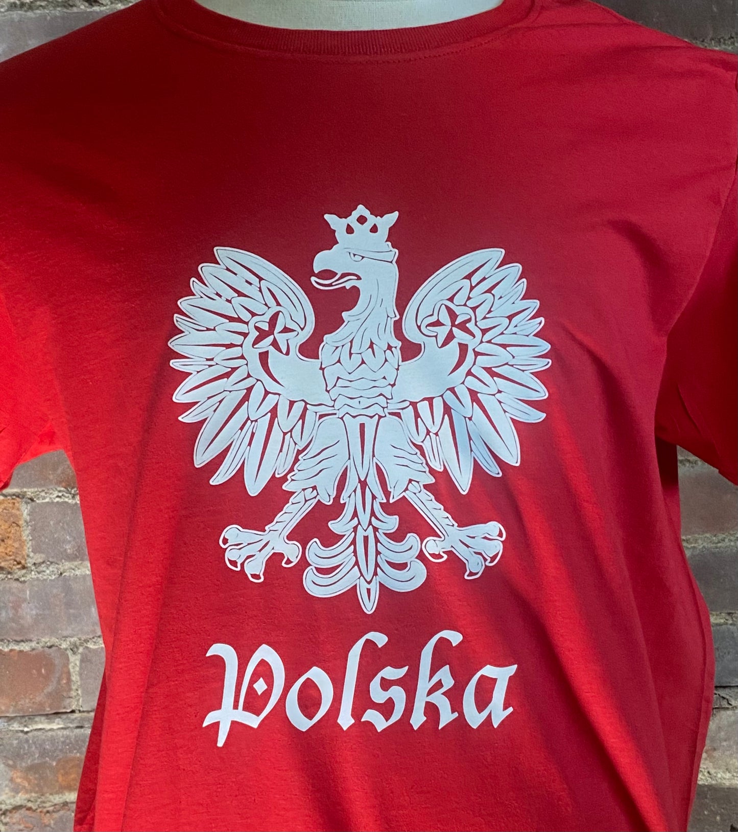 WHITE POLISH EAGLE T SHIRT