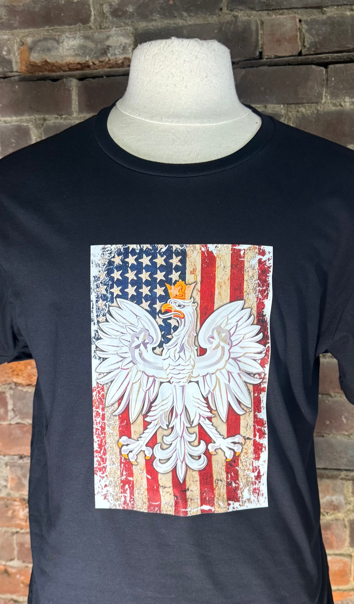 American flag Polska Eagle t-shirt.