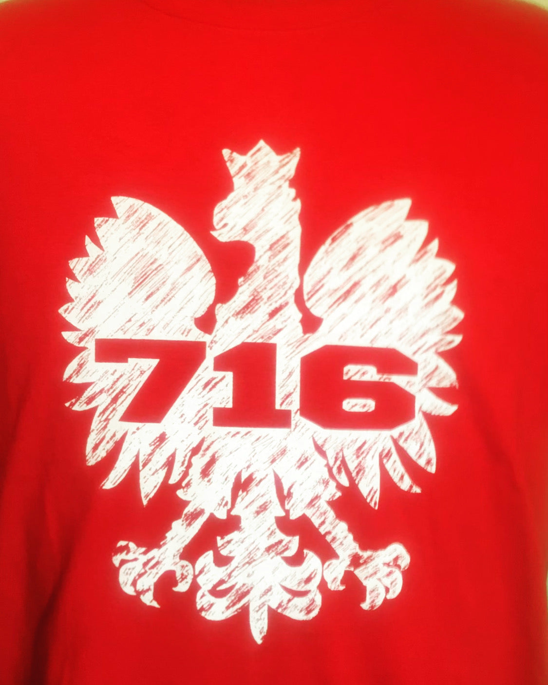 716 DISTRESSED POLISH EAGLE T-SHIRT