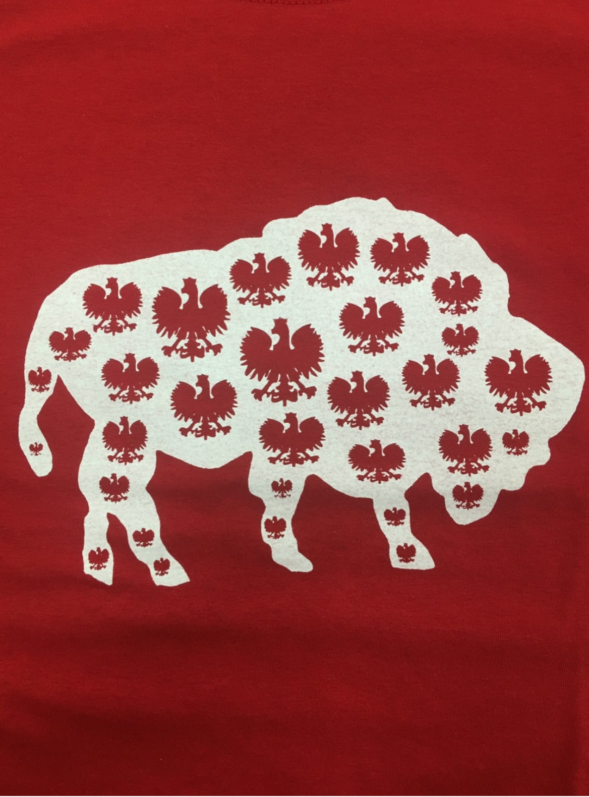 Buffalo with multiple Polish Eagles t-shirt