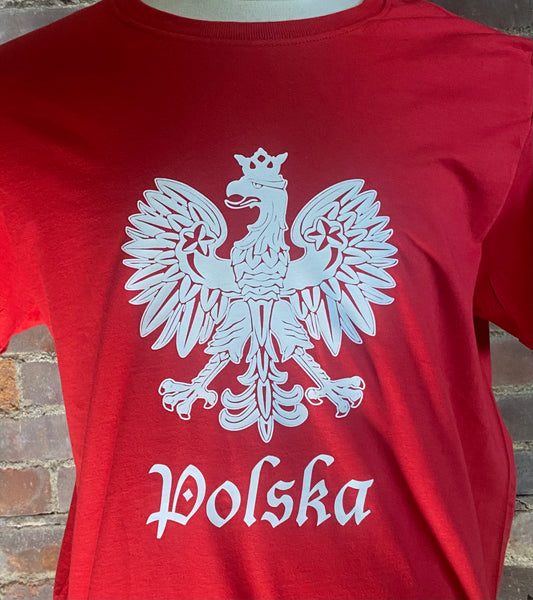 WHITE POLISH EAGLE T SHIRT